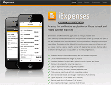 Tablet Screenshot of iexpenses-app.com